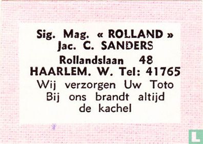 Sig. Mag. "Rolland" Jac. C. Sanders