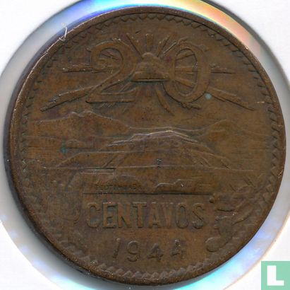 Mexique 20 centavos 1944 - Image 1