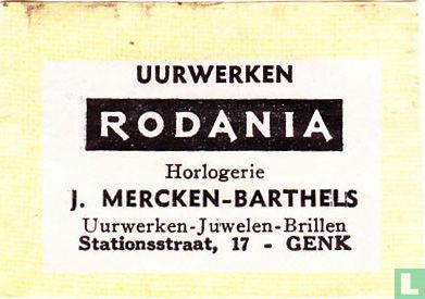 Rodania - J. Mercken-Barthels