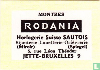 Rodania - Horlogerie Suisse Sautois