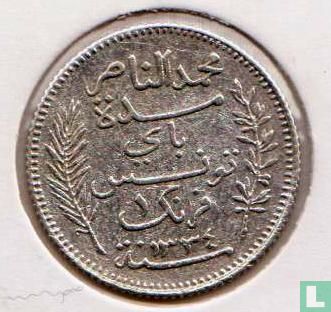 Tunisie 1 franc 1915 (année 1334) - Image 2