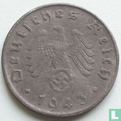 Duitse Rijk 10 reichspfennig 1943 (E) - Afbeelding 1