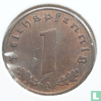 Duitse Rijk 1 reichspfennig 1936 (hakenkruis - A) - Afbeelding 2