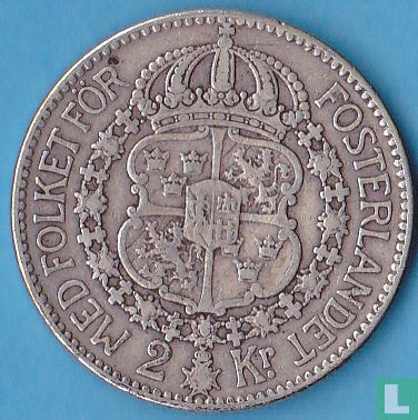 Zweden 2 kronor 1912 - Afbeelding 2