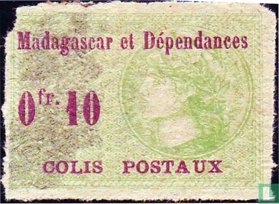 Parcel post, with overprint