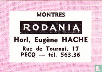 Montres Rodania - Horl. Eugène Hache