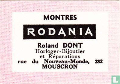 Montres Rodania - Roland Dont