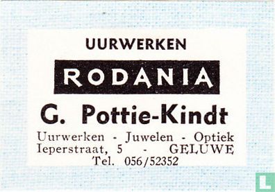 Rodania- G. Pottie-Kindt