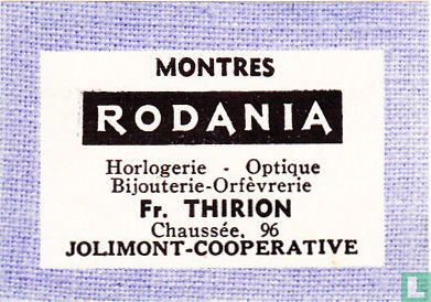 Montres Rodania - Fr. Thirion