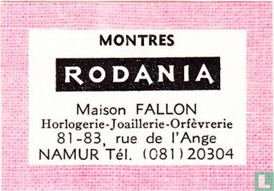 Montres Rodania - Maison Fallon
