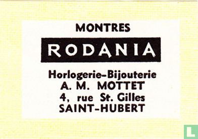 Rodania - A. M. Mottet