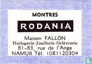 Montres Rodania - Maison Fallon