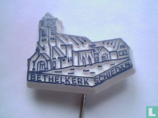 Bethelkerk Schiedam [bleu sur blanc]