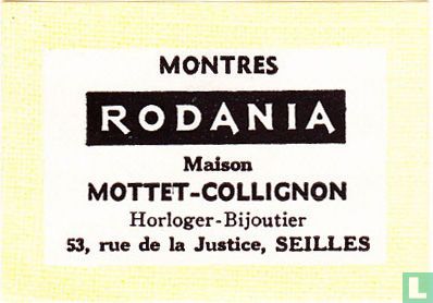 Montres Rodania - Maison Mottet-Collignon