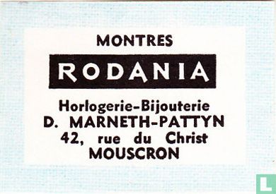 Montres Rodania - D. Marneth-Pattyn