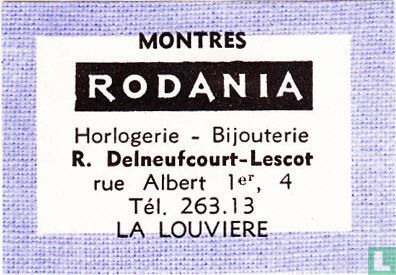 Montres Rodania - R. Delneufcourt-Lescot