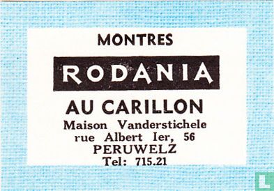 Montres Rodania - Au Carillon