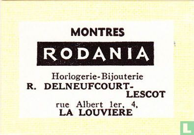 Montres Rodania - R. Delneufcourt-Lescot