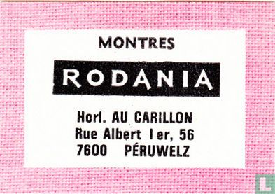 Montres Rodania - Horl. Au Carillon