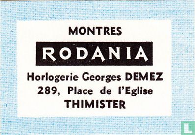 Rodania - Horlogerie Georges Demez