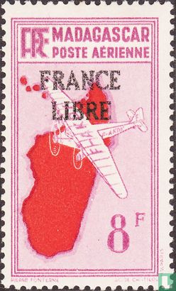 Airplane, with overprint