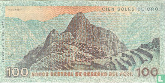 Pérou 100 Soles de Oro - Image 2