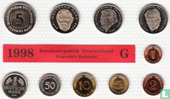 Germany mint set 1998 (G) - Image 2