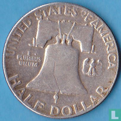 États-Unis ½ dollar 1954 (sans lettre) - Image 2