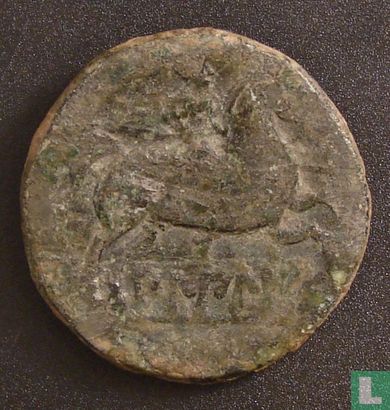 Romeinse Rijk, AE As, 2e/1ste eeuw BC, Onbekend heerser, Bilbilis, Hispania Tarraconensis - Afbeelding 2