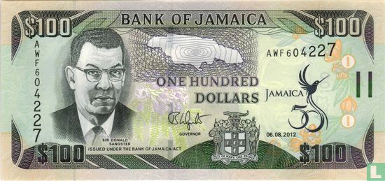 Jamaica 100 Dollars 2012 - Afbeelding 1