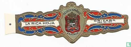 Escudos Españoles Granada-La Rica Hoja-Orizaba Reg. No. 144 - Image 1