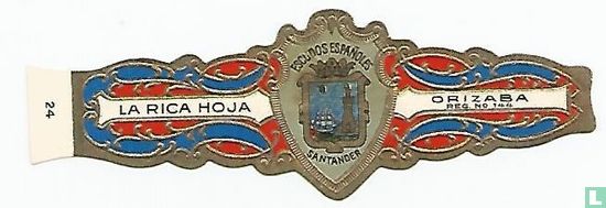 Escudos Españoles Santander-La Rica Hoja-Orizaba Reg. No 144  - Image 1