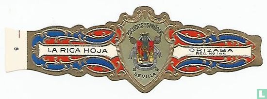 Escudos Españoles Sevilla-La Rica Hoja-Orizaba Reg. No. 144 - Afbeelding 1