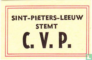 Sint-Pieters-Leeuw stemt C.V.P.