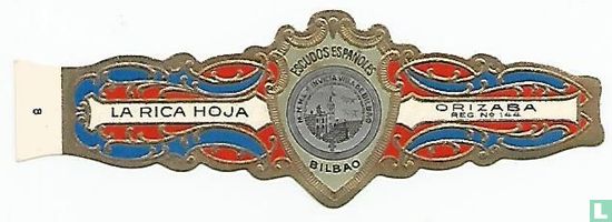 Escudos Españoles Bilbao-La Rica Hoja-Orizaba Reg. No. 144 - Image 1