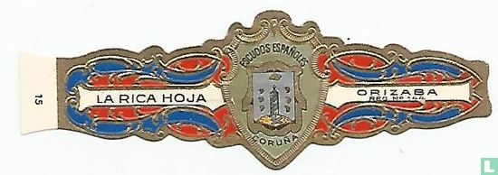 Escudos Españoles Coruña-La Rica Hoja-Orizaba Reg. No 144  - Image 1