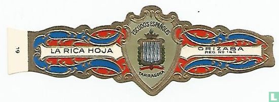  	 Escudos Españoles Tarragona-La Rica Hoja-Orizaba Reg. No 144 - Image 1