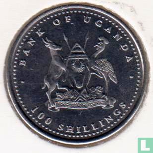 Uganda 100 Shilling 2004 (Typ 1 - Stahl) "Year of the Monkey" - Bild 2