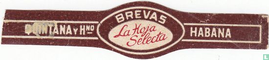 Brevas La Hoja Selecta - Quintana y Hno - Habana - Afbeelding 1