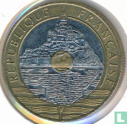 Frankrijk 20 francs 1992 (5 vlakken - gesloten V) - Afbeelding 2