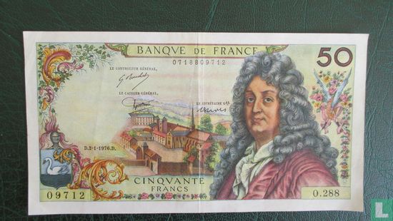 50  Franc 1976 - Afbeelding 1