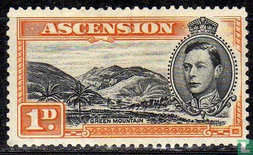 King George VI with landscape