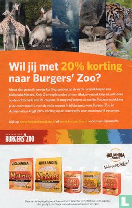 Wil jij met 20% korting naar Burger's Zoo?