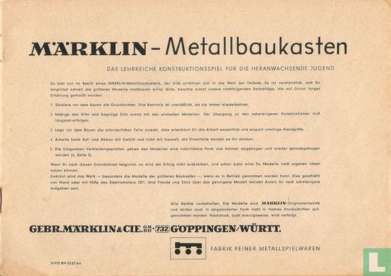 Märklin - Metallbaukasten - Image 3