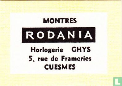 Montres Rodania - Horlogerie Ghys
