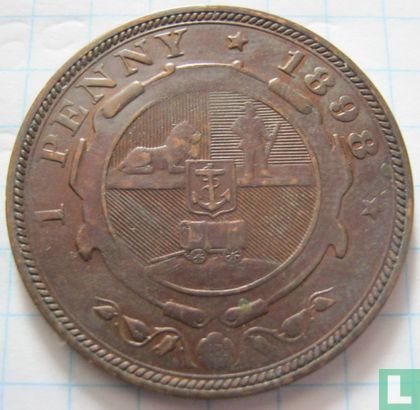 Zuid-Afrika 1 penny 1898 - Afbeelding 1