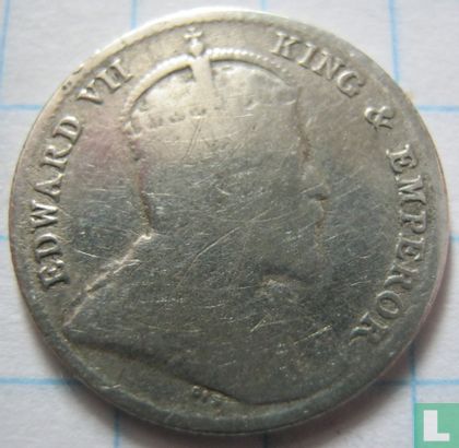 Ceylon 10 cents 1908 - Image 2