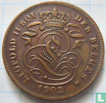 België 2 centimes 1902 (FRA) - Afbeelding 1