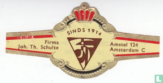 Sinds 1914 - Firma Joh. Th. Schulte - Amstel 124 Amsterdam C. - Afbeelding 1