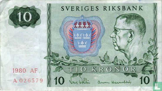 Suède 10 couronnes - Image 1